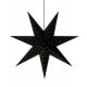 Ozdoba wisząca świetlna Gwiazda czarna 45cm CLARA 705143 Markslojd