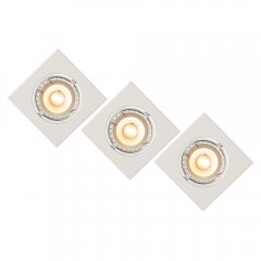 Zestaw trzech opraw wpuszczanych oczek FOCUS 11002 / 15 / 31 Lucide