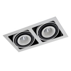 Lampa oprawa wpuszczana Alesso GL7116-2 / 36W WH + BL Italux