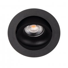Oprawa wpuszczana LED 9W oczko czarna BELLATRIX TILTED H0118 MaxLight