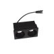 Oprawa wpuszczana oczko LED 6W czarna MODULAR MODUŁ LED 6W HM180 2L MaxLight