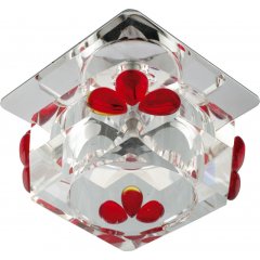 Oprawa wpuszczana oczko SK-49 CH / WH + RED 2217683 Candellux