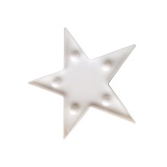 Lampa stołowa gwiazda mała LED 2xAA EKD3706 Milagro