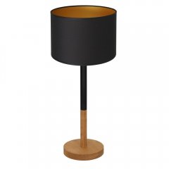 Lampa stołowa nocna z czarnym abażurem TABLE LAMPS 3825 Luminex
