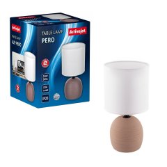 Lampka nocna pudrowy róż na komodę do sypialni AJE-PERO Activejet