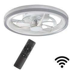 Lampa sufitowa z wentylatorem - Lampowentylator WiFi LED 40W z pilotem FANRICIUS 71335 Rabalux