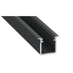 Profil aluminiowy czarny typ "G" 1m + klosz mleczny EKPR6367 Eko-light