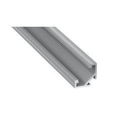 Profil aluminiowy narożny srebrny typ "C" 1m  +  klosz mleczny EKPR6511 Eko-light
