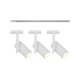 Zestaw 3x lampa reflektor spot + 1m szynoprzewodu JEROME LINK 2510096001 Nordlux