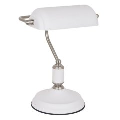 Lampa biurkowa bankierska Pablo MT-HN2088 WH + S.NICK Italux