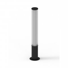 Lampa zewnętrzna słupek ogrodowy LED 25W czarna IP65 GARDENIA 25W F0064 MaxLight