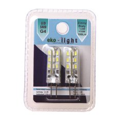 Dwu-pak żarówka LED 1,5W G4 12V ciepła biel EKZA116 Eko-light