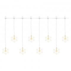 Sople śnieżynki IP44 8 LED 45x84cm ciepła biel DCGW06 EMOS