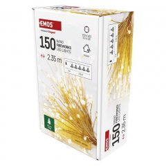 Światełka nano łezki frędzle IP20 150 LED 2,35m ciepła biel D3AW08 EMOS