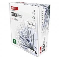Światełka nano łezki frędzle IP20 300 LED 5,2m zimna biel D3AC09 EMOS