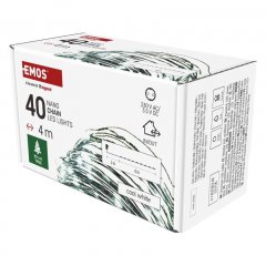Światełka nano łezki IP44 40 LED 4m zimna biel D3AC03 EMOS