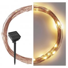 Światełka nano łezki IP44 solarne 120 LED 12m ciepła biel D3ZW01 EMOS