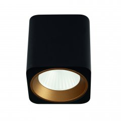 Oprawa natynkowa spot LED 7W czarna TUB + PIERŚCIEŃ OZDOBNY RC0155 / C0156 C0212 MaxLight