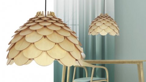 Drewniane żyrandole