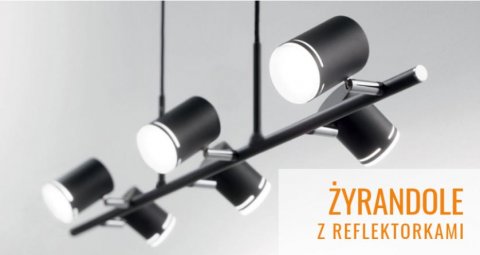 Żyrandole z reflektorami