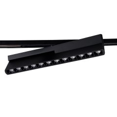 Oprawa szynowa LED 12W Raster łamany On / Off MICRO11 czarna N0005N MaxLight