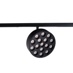 Lampa reflektor spot szynowy LED 16W Raster okrągły On / Off MICRO11 czarna N0012N MaxLight