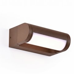 Lampa natynkowa ścienna LED 12W brązowa IP65 SOLDEN W0463 MaxLight
