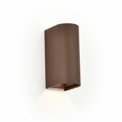 Lampa natynkowa ścienna LED 12W brązowa IP65 BADIA W0470 MaxLight