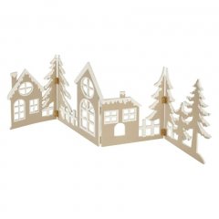 Wioska świąteczna dekoracja na komodę 40 LED 60 cm IP20 ciepła biel DCWW41 EMOS