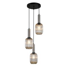Lampa wisząca Antiola PND-5588-3AM-SC + AMB Italux