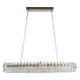 Lampa wisząca LED 120W BARLETTA OVAL przezroczysta AZ6905 Azzardo
