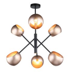 Lampa wisząca Cavazza MDM-3690 / 6 BK + GD Italux