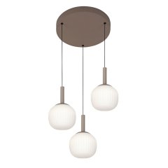 Lampa wisząca LED 18W MONTES PND-02217-3-BRO Italux