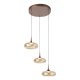 Lampa wisząca LED 21W TENELE PND-24028-3A-COPP Italux