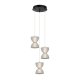 Lampa wisząca LED 22W TICA PND-83949-3-BK Italux