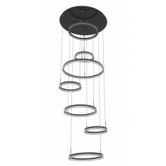 Lampa wisząca LED 300W HALL LP-7098 / 7P BK Light Prestige