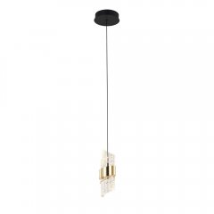 Lampa wisząca LED 8W TONGA PND-26374-1-8W-3K-BK-GD Italux