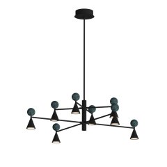 Lampa wisząca LED 57W czarna BINGO 57W P0684 MaxLight