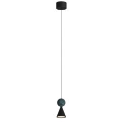 Lampa wisząca LED 8W czarna BINGO P0682 MaxLight