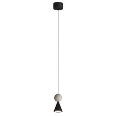 Lampa wisząca LED 8W czarna BINGO P0683 MaxLight