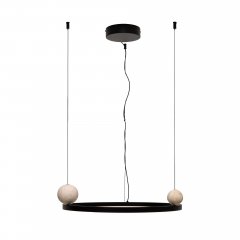 Lampa wisząca LED 35W czarna SOLARIS P0613 MaxLight