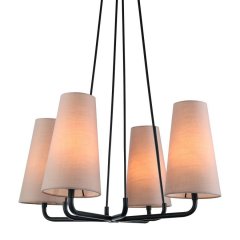 Lampa wisząca Primo MDM-3545 / 4 BK + LIGHT GR Italux