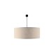 Lampa wisząca z beżowym abażurem w kształcie walca 50 cm LAMEGO 5187 Antigo