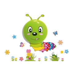 Lampa ścienna dziecięca LED 0,6W WORM ML061 Milagro