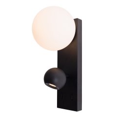 Lampa ścienna LED 10W czarna ATOM W0351 MaxLight