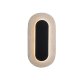 Lampa ścienna łazienkowa LED 10W czarna IP44 TRAVERTINO OVAL W0393 MaxLight