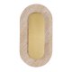 Lampa ścienna LED 10W złota IP44 TRAVERTINO OVAL W0478 MaxLight