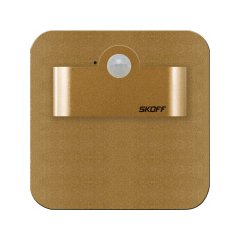 Oprawa schodowa LED z czujnikiem MOSIĄDZ 1W WW 3000K SALSA Short PIR SKOFF