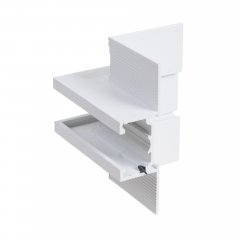 Kątownik wpuszczany kąt boczny zewnętrzny MICRO11 biały NT9005 MaxLight