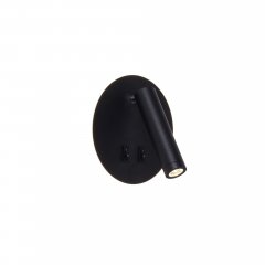 Kinkiet LED 5,5 / 2,5W z reflektorkiem i włącznikiem CIRCA W4107-BK Zuma Line